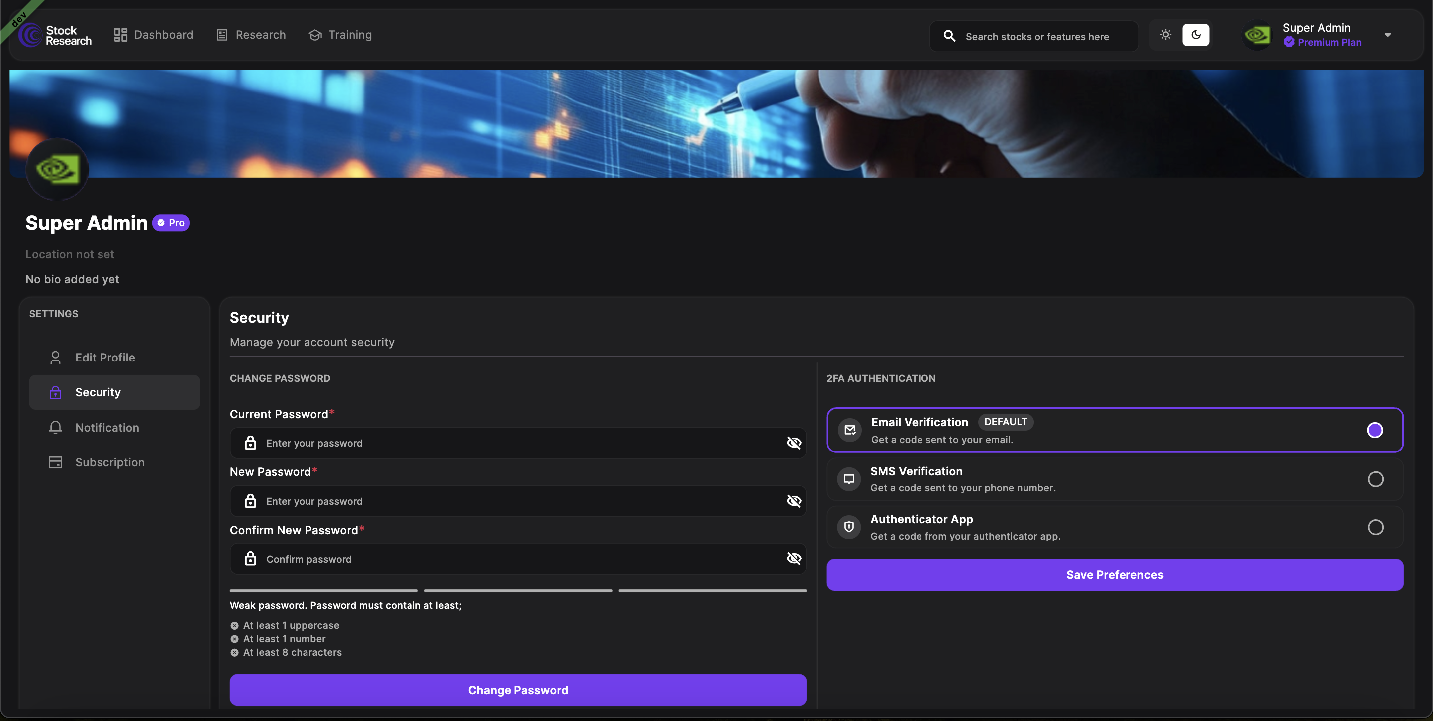Account & Settings screenshot 2